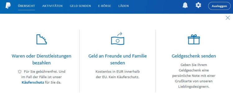 paypal geld senden meilen sammeln