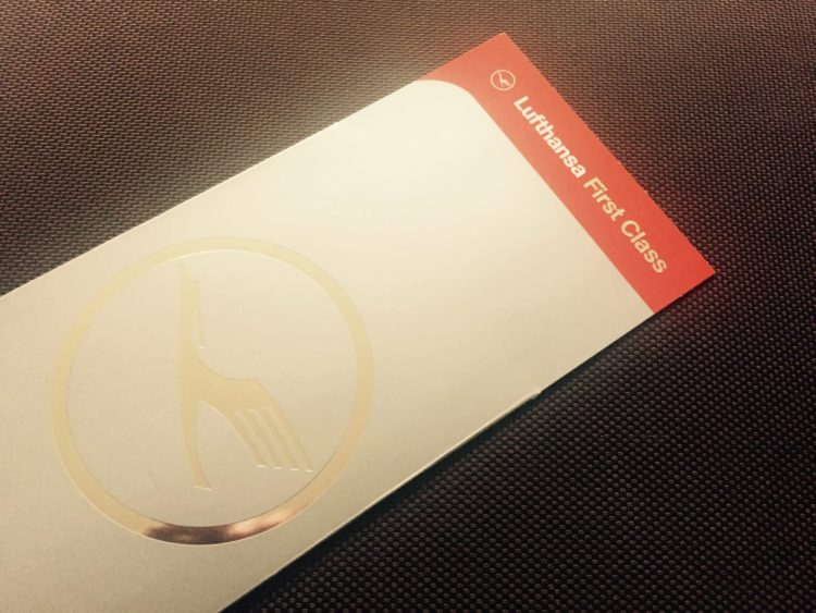 lufthansa first class ticket