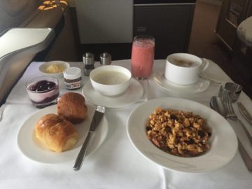 lufthansa first class boeing 747 8 fruhstuck 2