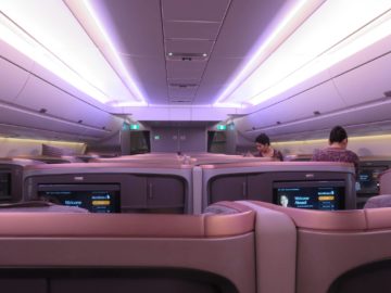 singapore airlines business class a350 kabine 1