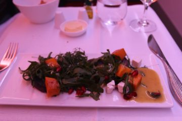 qatar airways business class a350 feta salat