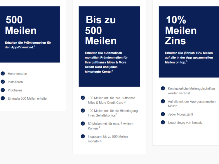 Miles And More Finance Plus App Meilen Bonus