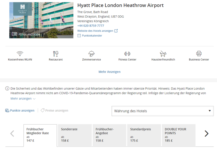 Hyatt Place London Heathrow Airport Preis