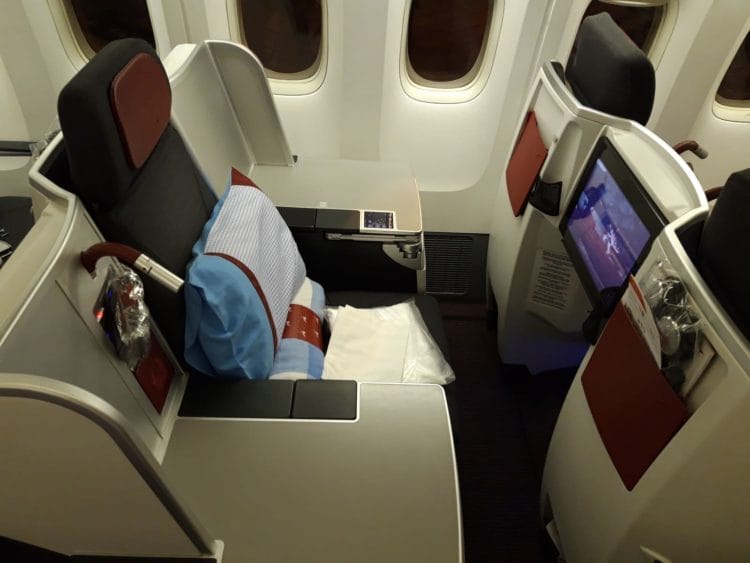 Austrian Airlines Business Class Sitz
