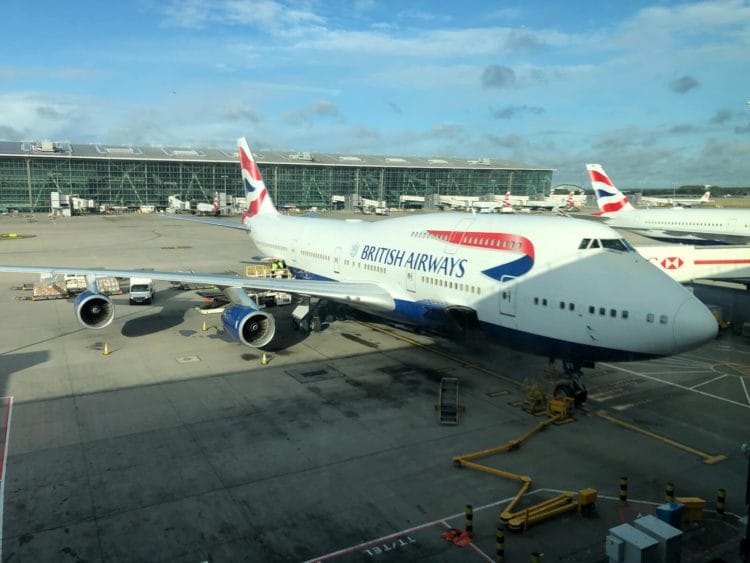 british airways business class boeing 747 flugzeug
