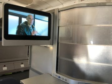 british airways business class boeing 747 monitor sichtschutz