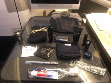 british airways first class boeing 777 amenity kit