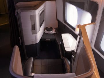 british airways first class boeing 777 sitz hinten
