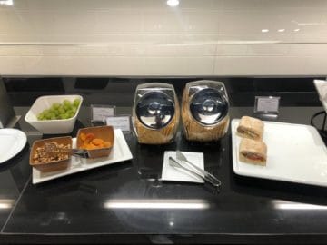 british airways lounge singapore cracker ciabatta