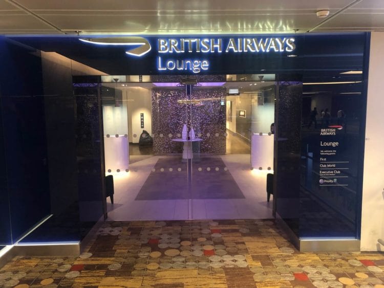 british airways lounge singapore eingang zur lounge