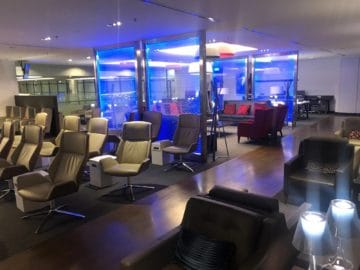 british airways lounge singapore hauptbereich der lounge