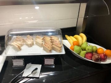 british airways lounge singapore sandwiches