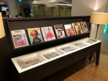 british airways lounge singapore zeitschriften zeitungen