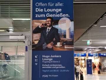 hugo junkers lounge duesseldorf plakat