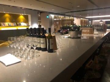 qantas lounge singapore auswahl weine