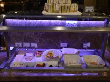 sats premier lounge singapur terminal 3 kalte speisen