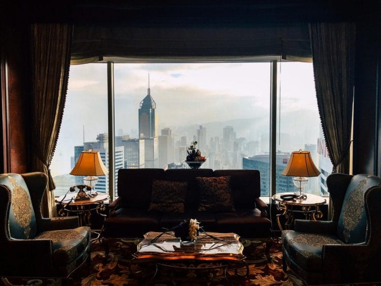 shangri la hotel hongkong ausblick