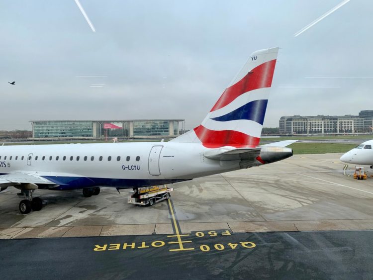 british airways embraer 190 london city airport