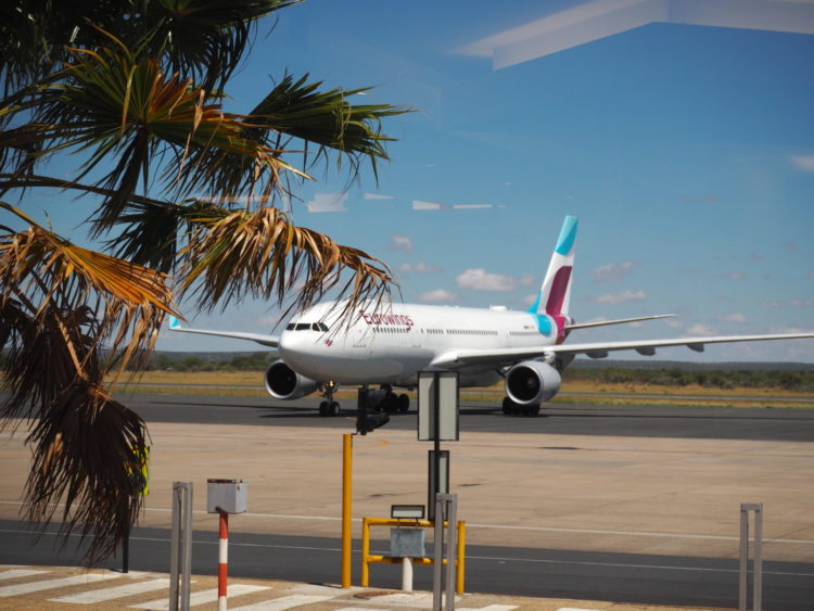eurowings flugzeug windhuk