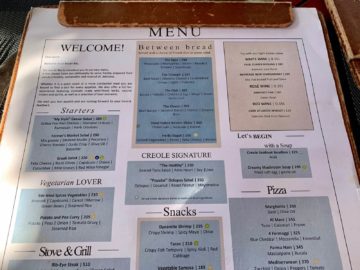 hilton seychelles labriz lo brizan bar menu