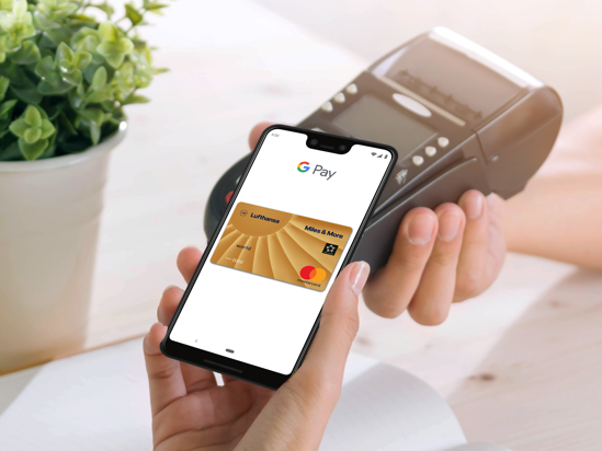 miles and more kreditkarte google pay