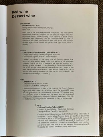 swiss first class a340 300 getraenke menu zurich shanghai 4
