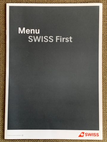 swiss first class a340 300 menu zurich shanghai 2