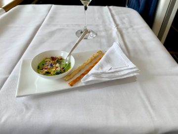 swiss first class a340 300 mittagessen 2