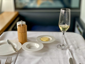 swiss first class a340 300 mittagessen 4