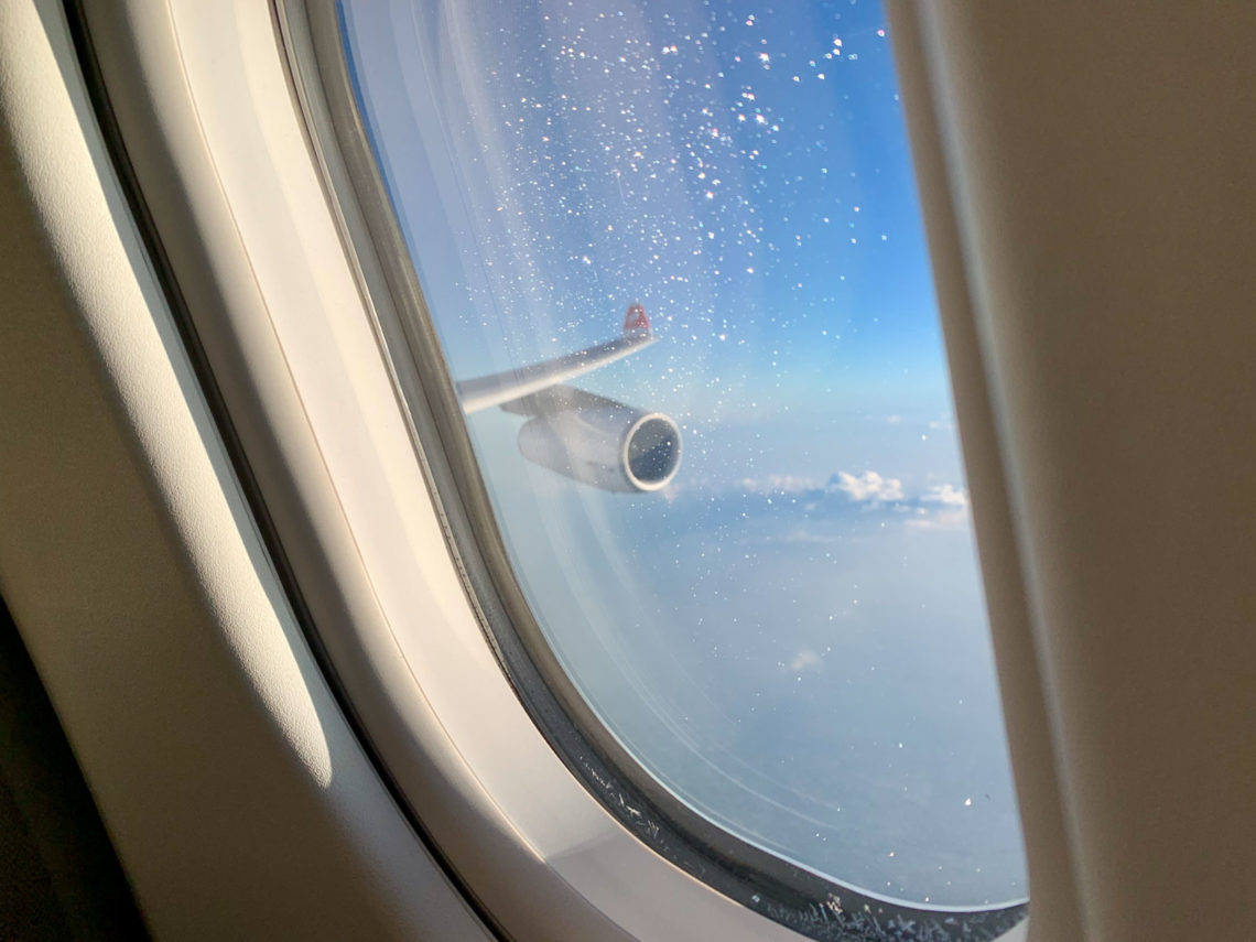 Swiss A340 First Class - Wingview
