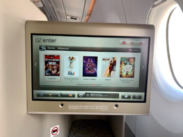asiana business class a350 900 ife 4