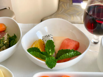 asiana business class a350 900 mittagessen 4