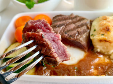 asiana business class a350 900 mittagessen 6