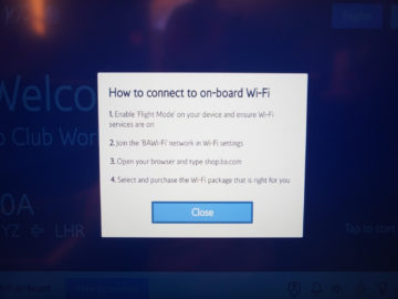 british airways business class a350 1000 anweisung internet connection