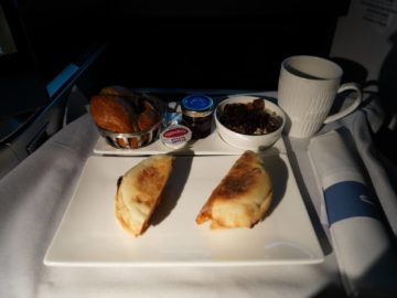 british airways business class a350 1000 fruehstueck