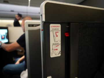 british airways business class a350 1000 kabine schliessen
