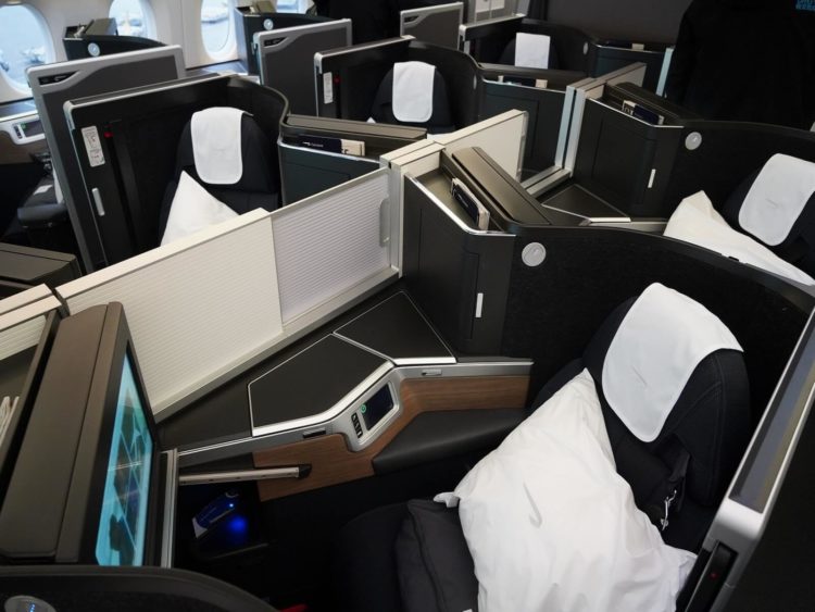british airways business class a350 1000 mittlere plaetze