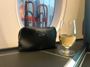 british airways business class a350 1000 welcome drink amenity kit