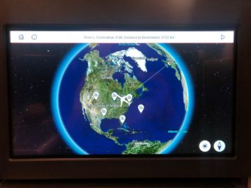 british airways business class a350 1000 world map