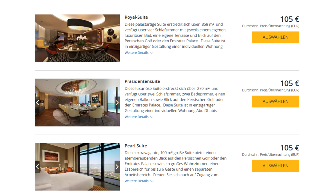 Hyatt Error Fare Abu Dhabi Suiten 105eur