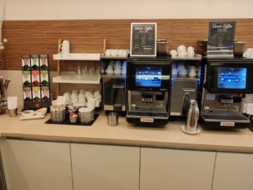 Jet Lounge Wien Tee Kaffee