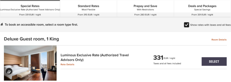 Jw Marriott Frankfurt Luminous Rate