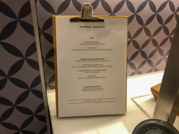 Lufthansa Senator Cafe Muenchen Menue Fruehstueck