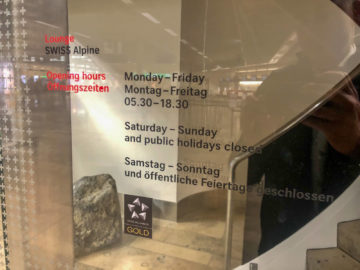 Swiss Alpine Lougne Zurich Oeffnungszeiten