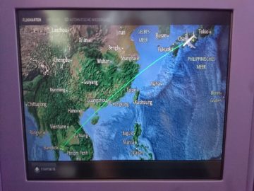 thai airways business class airbus a380 osaka bangkok entertainment fluginformation