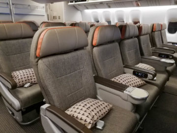 Eva Air Premium Economy Sitz