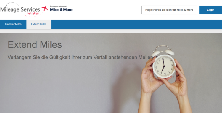 Miles And More Meilen Gueltigkeit Verlaengern LoyLogic