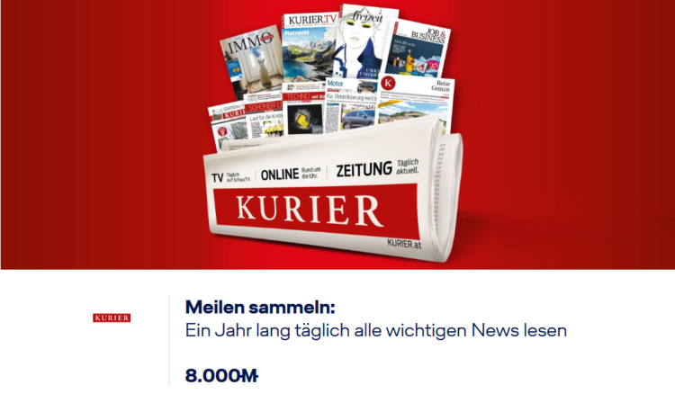 Miles And More Zeitschrift Kurier Meilenabo Angebot