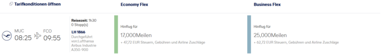 Miles And More Praemienflug Lufthansa A350 Muc Rom