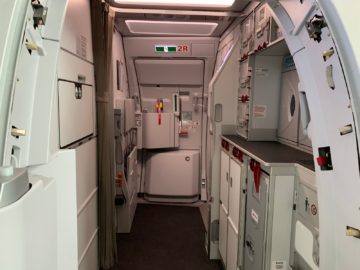 Swiss Airbus A320neo Eingang